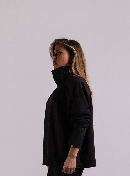 Elsa Turtleneck - Speckled Gray