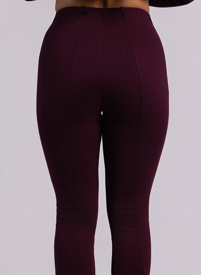 Elsa long capris - Burgundy