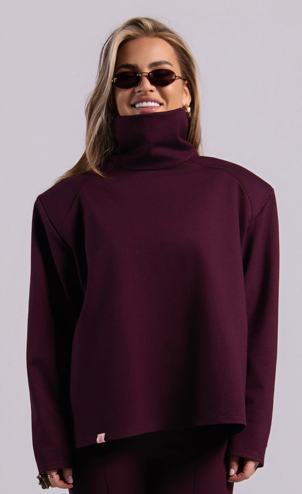 Elsa Turtleneck - Burgundy