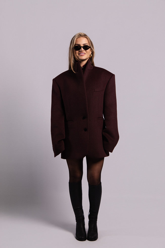 The Regent - Short Coat (Burgundy)