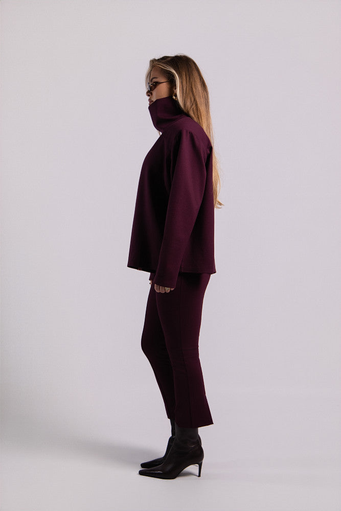 Elsa long capris - Burgundy