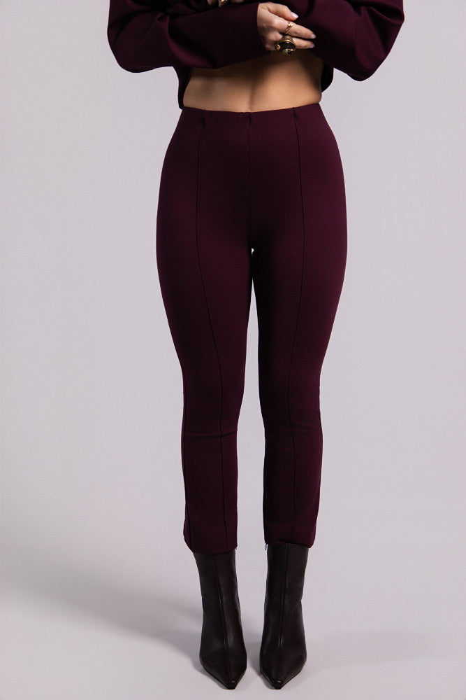 Elsa long capris - Burgundy