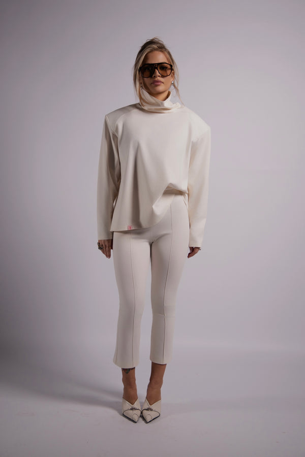 Elsa long capris - Cream