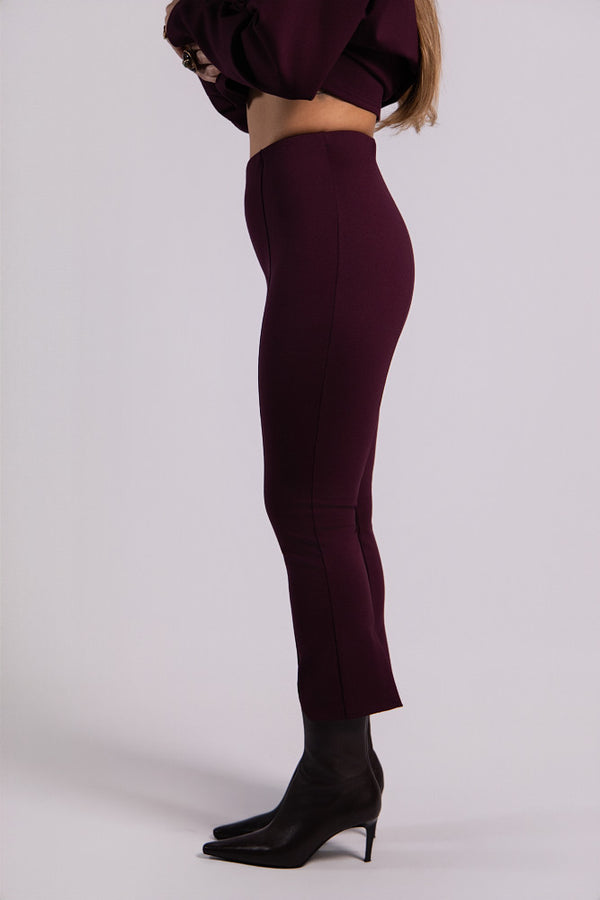 Elsa long capris - Burgundy