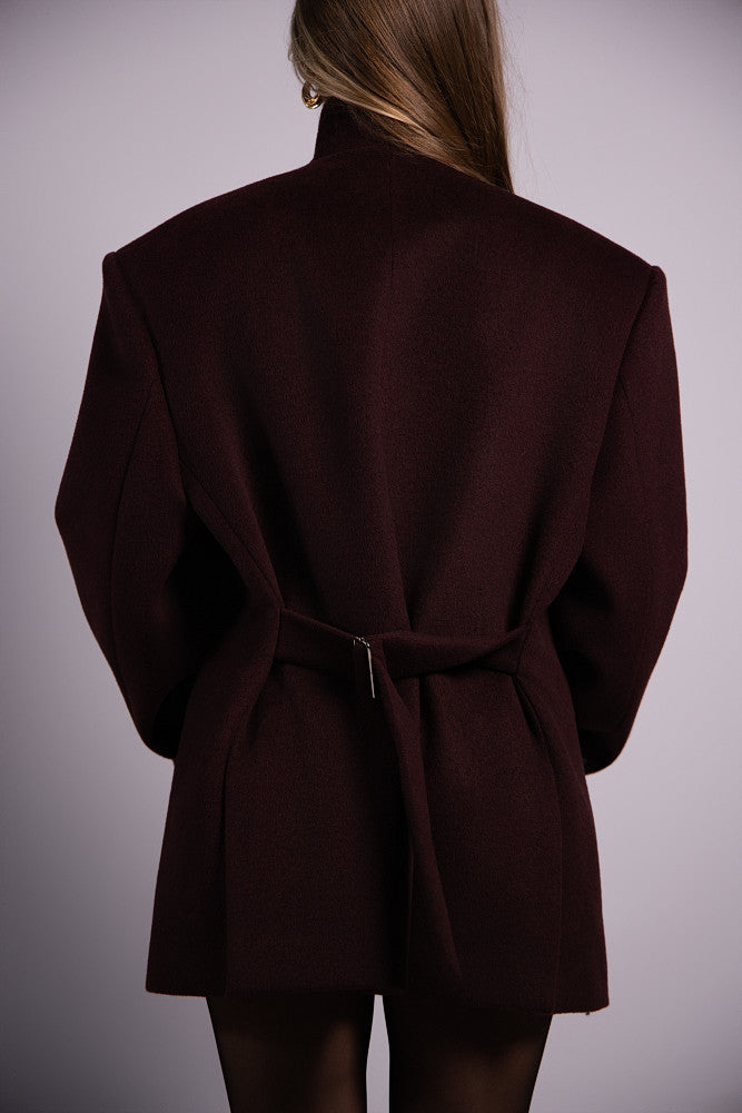 The Regent - Short Coat (Burgundy)