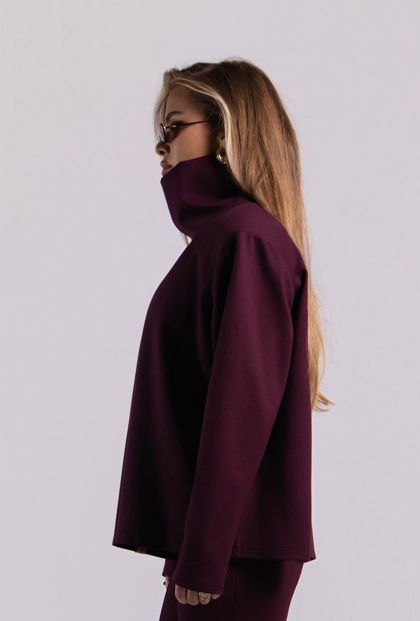 Elsa Turtleneck - Burgundy