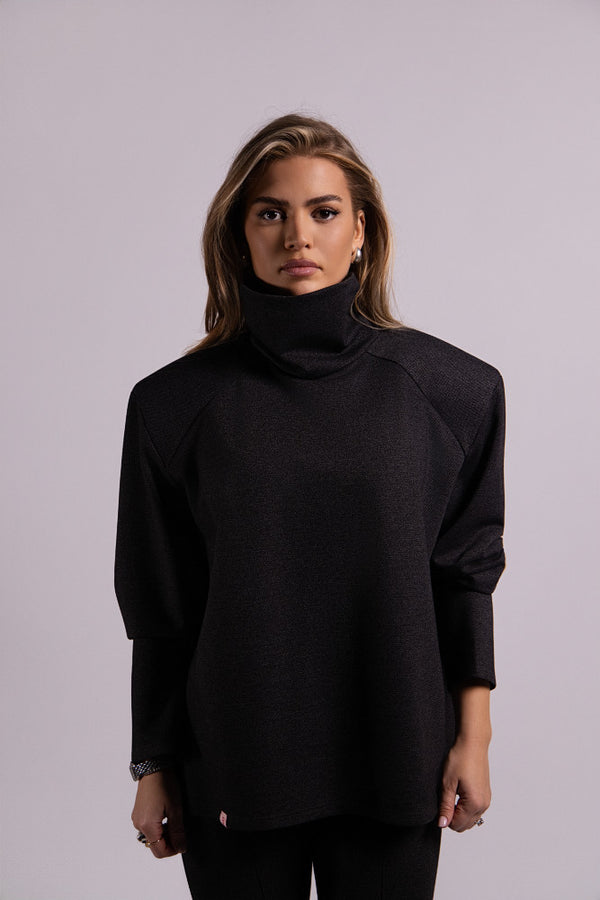 Elsa Turtleneck - Speckled Gray